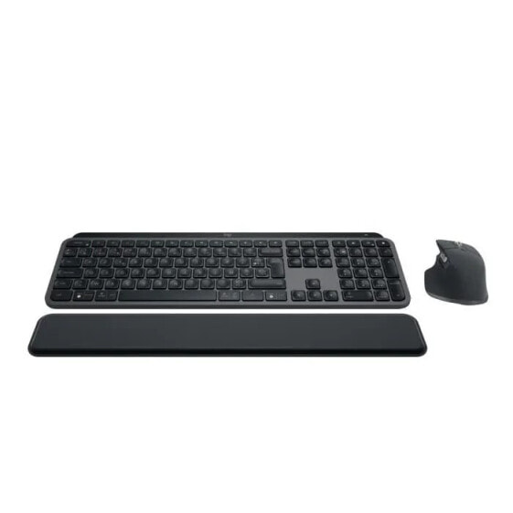 Kabellose Tastatur LOGITECH MX Keys S Combo Bluetooth Hintergrundbeleuchtung Leise Tasten Graphit