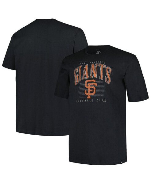 Men's Black San Francisco Giants Big Tall Double Header T-Shirt