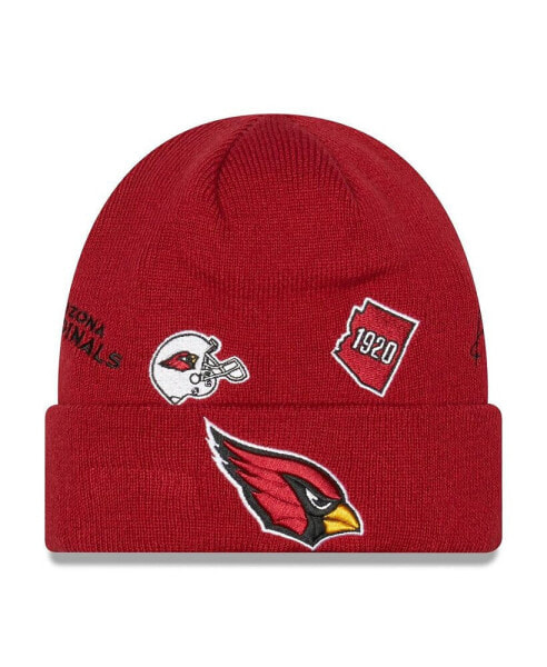 Men's Cardinal Arizona Cardinals Identity Cuffed Knit Hat