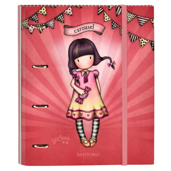 SANTORO LONDON Gorjuss™ Fairground Carousel Folder