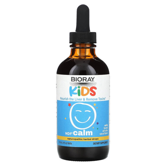 Kids, NDF Calm, Naturopathic Herbal Drops, Vanilla, 4 fl oz (118 ml)