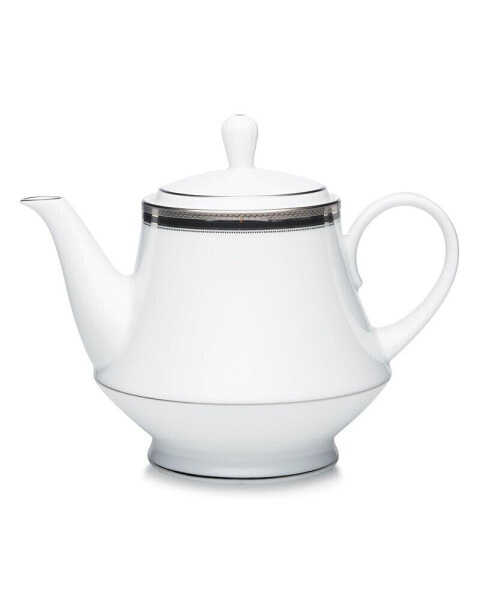 Чайник серебристый Noritake Austin Platinum для сервировки стола