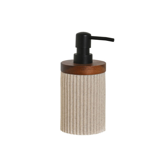 Дозатор мыла Home ESPRIT Коричневый Чёрный Бежевый Смола древесина акации 10 x 8 x 17,5 cm