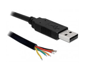 Delock 83116 - Black - 1.8 m - USB Type-A - Serial-TTL