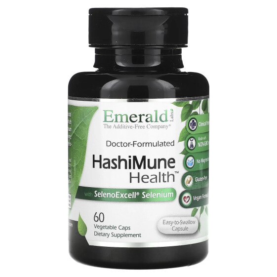 Здоровье и минералы Emerald Laboratories HashiMune Health с селеноэкселлем 60 овощных капсул