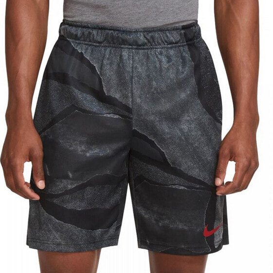 Спортивные мужские шорты Nike Dri-FIT Темно-серый Мужской Чёрный