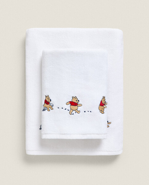 Children’s winnie the pooh embroidered cotton towel