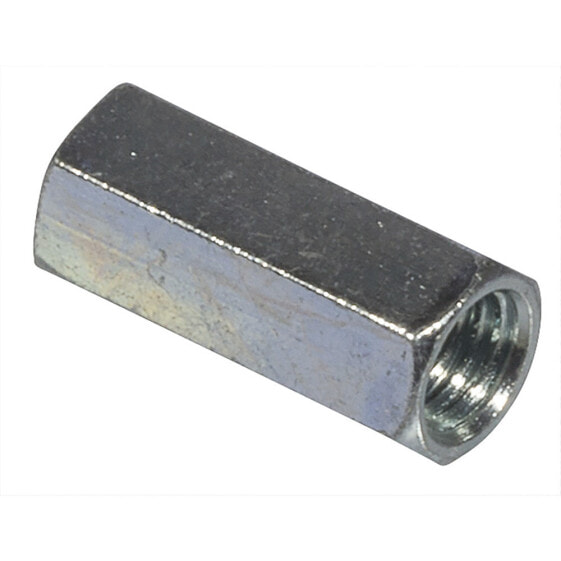 fischer Hexagonal connector VM M6 - Grey - Straight - Metal - Zinc - 10 mm - 25 mm