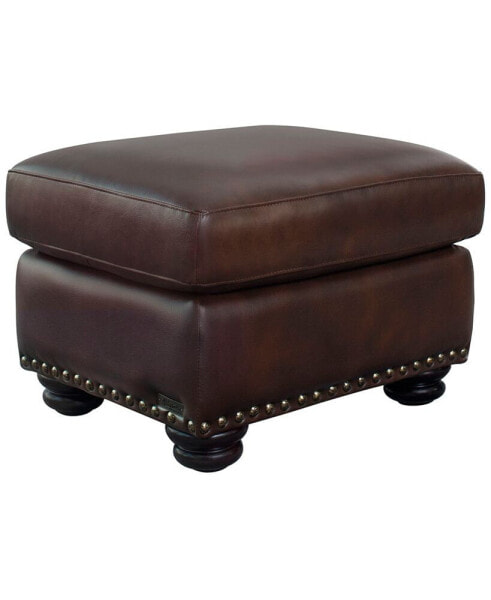 Arther 26" Leather Traditional Ottoman