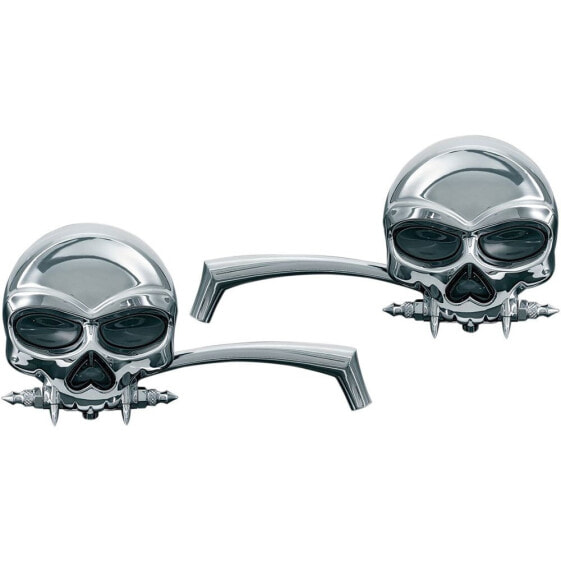 KURYAKYN Skull Rearview Mirrors Set