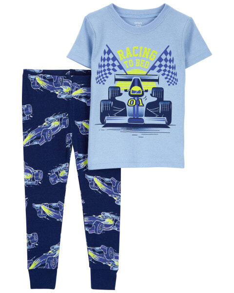 Baby 2-Piece Racing 100% Snug Fit Cotton Pajamas 6M
