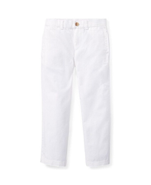 Toddler and Little Boys Straight Fit Twill Pant