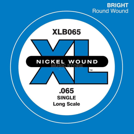 D'Addario Bass Single String XLB065 XL Nickel Wound