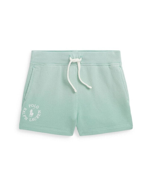 Toddler and Little Girls Big Pony Logo Cotton Terry Shorts