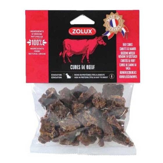 ZOLUX Beef cubes 100g dog treat