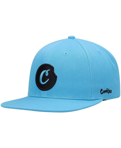 Бейсболка мужская с застежкой серого цвета Cookies Solid Snapback Hat Blue