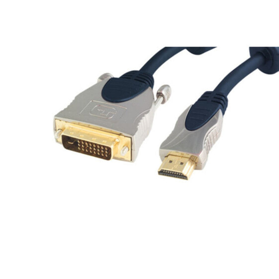 ShiverPeaks SP77480 - 1 m - HDMI Type A (Standard) - DVI-D - Male - Male - Straight
