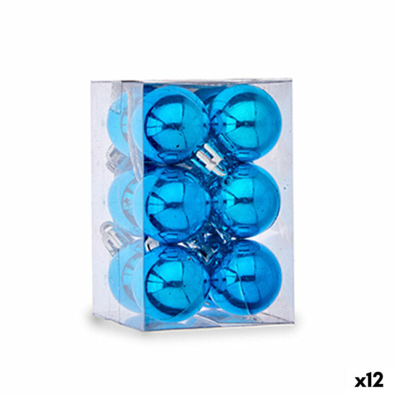 Ёлочные шарики Krist+ Набор Ø 3 см Синий Пластик (12 штук)