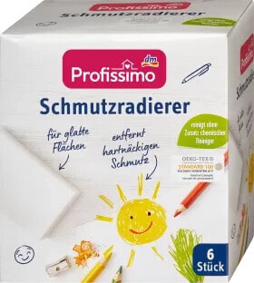 Schmutzradierer, 6 St