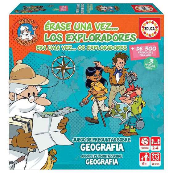 EDUCA BORRAS Once Upon a Time The Explorers (Geography) Interactive Board Game