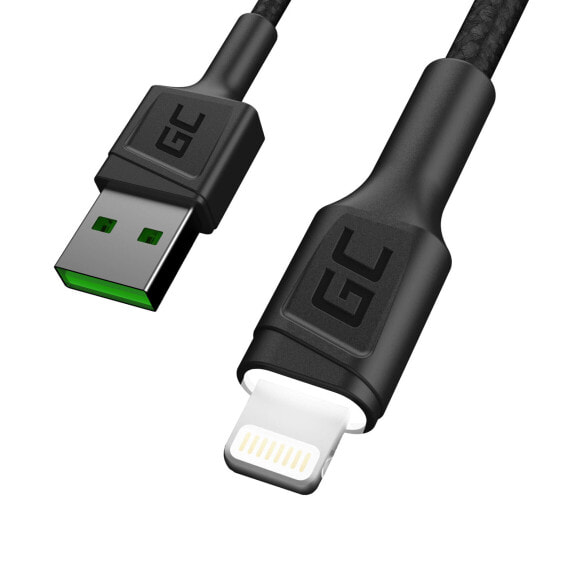 Green Cell KABGC05 - 1.2 m - Lightning - USB A - Male - Male - Black
