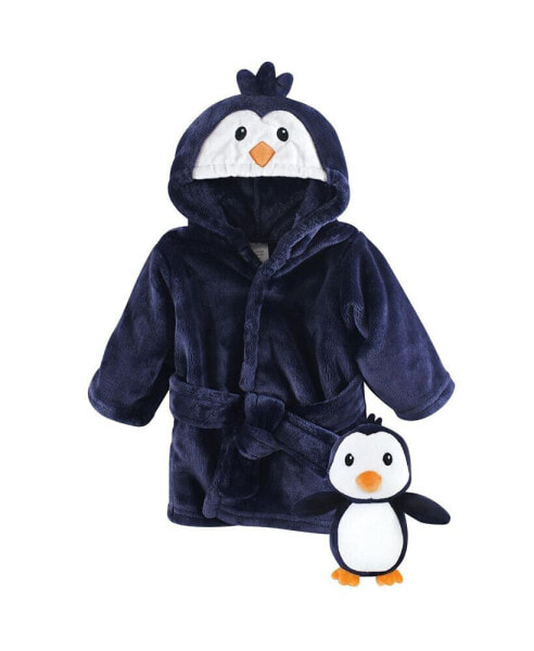 Baby Boys h Bathrobe and Toy Set Penguin