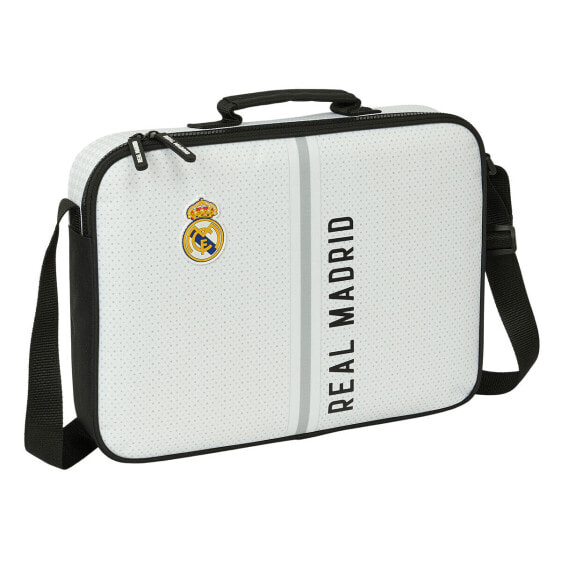 Школьный портфель Real Madrid C.F. Белый Серый 38 x 28 x 6 cm