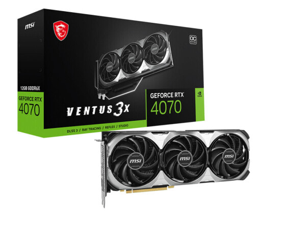 MSI GeForce RTX 4070 Ventus 3x E 12G OC - Graphics card - PCI-Express