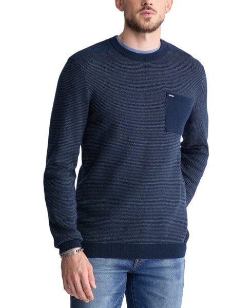 Men's William Striped Knit Pullover Crewneck Sweater