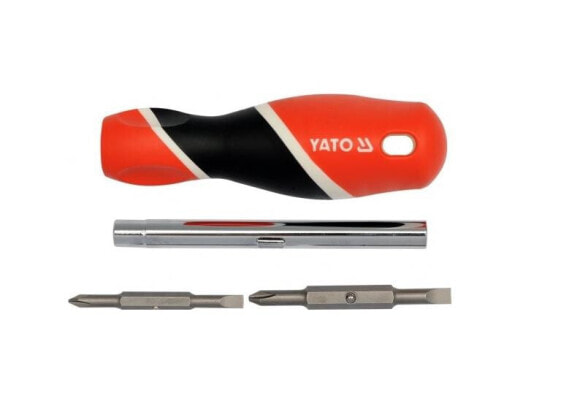 Отвертка Yato с двусторонними сменными боками 25971 - профессиональная инструментальная оснастка