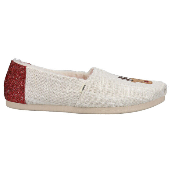 TOMS Alpargata Embroidered Slip On Womens Size 5 B Flats Casual 10016082T