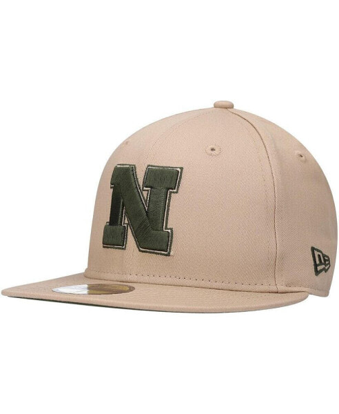 Men's Tan Nebraska Huskers Camel & Rifle 59FIFTY Fitted Hat