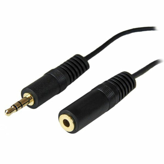 Удлинительный кабель Jack (3,5 мм) Startech MU12MF 3,7 м Чёрный