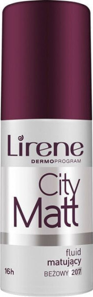 Lirene City Matt nr 207 Beżowy Fluid matująco-wygładzający 30 ml