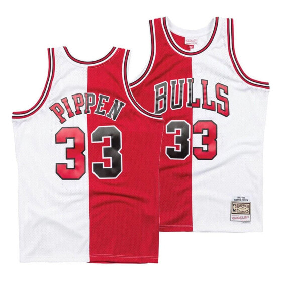 MITCHELL & NESS NBA SPLIT SWINGMAN JERSEY CHICAGO BULLS 1997 SCOTTIE PIPPEN