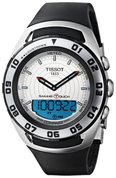 Tissot Men's 'Sailing-Touch' Silver Face Multi-Function Watch T056.420.27.031...
