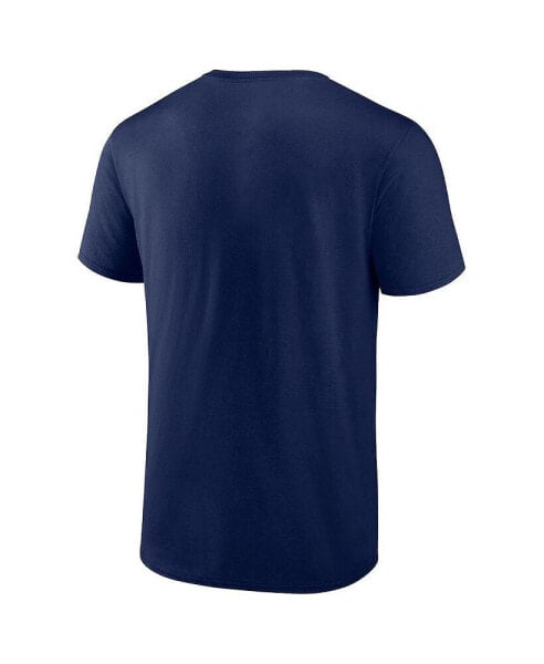Men's Navy Tennessee Titans Music City Football Heavy Hitter T-shirt