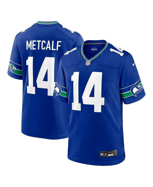 Men's DK Metcalf Royal Seattle Seahawks Throwback Player Game Jersey