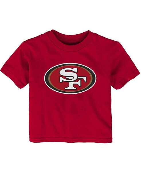 Infant Boys and Girls Scarlet San Francisco 49ers Primary Logo T-shirt