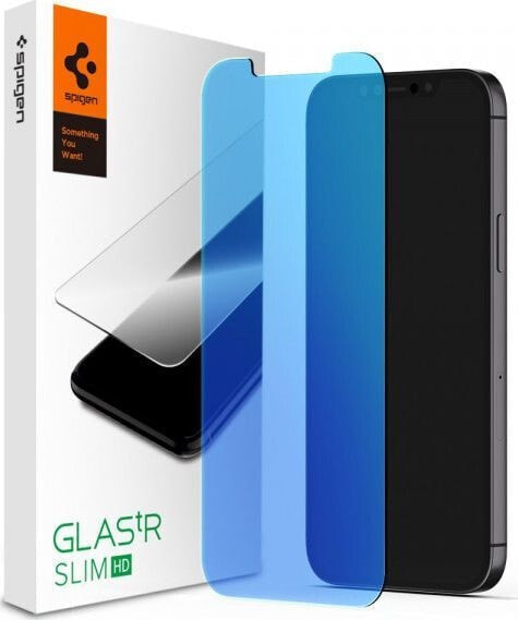 Стекло защитное Spigen Glas.TR Antiblue iPhone 12 Pro Max