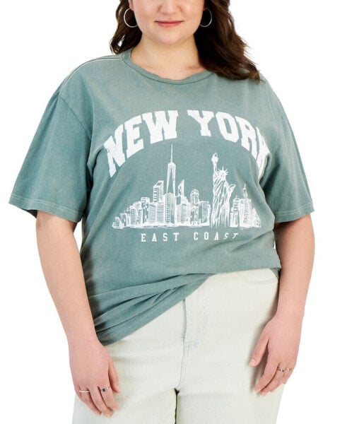 Trendy Plus Size New York Graphic T-Shirt