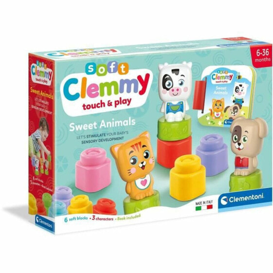 Строительный набор Baby Born Cubes & animals Soft Clemmy (FR) Буклет 9 Предметы