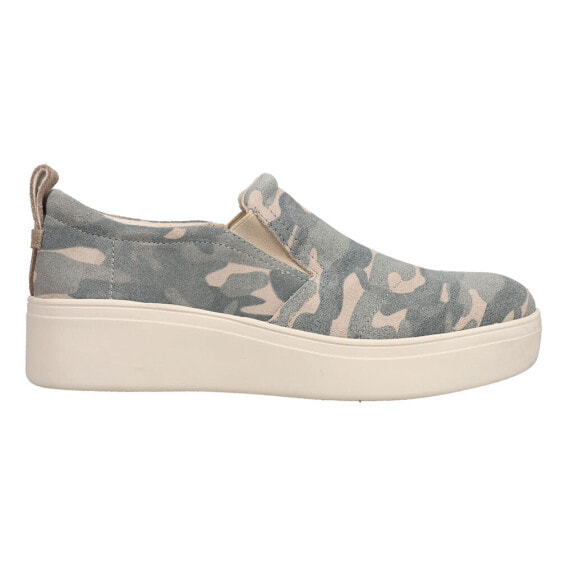 TOMS Tristan Camo Wedge Womens Green Sneakers Casual Shoes 10017960T