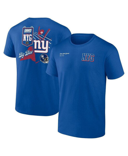 Men's Royal New York Giants Split Zone T-Shirt