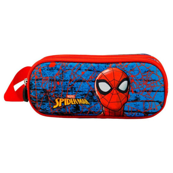 KARACTERMANIA Double Pocket Pencil Case 3D Badoom Spiderman Marvel