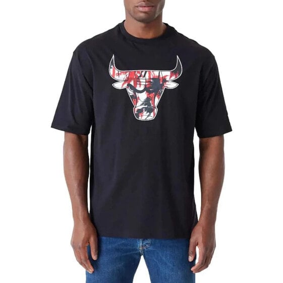 NEW ERA NBA Large Infill OS Chicago Bulls short sleeve T-shirt