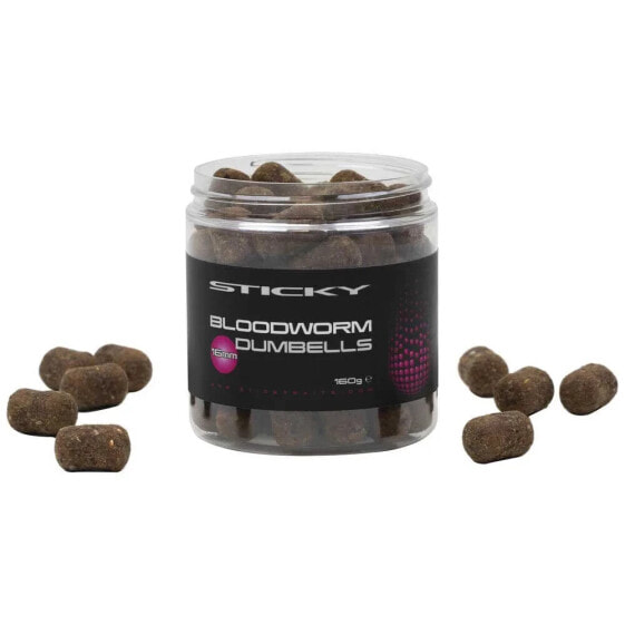 Поп-ап прикормка STICKY BAITS Bloodworm Dumbells 160 г