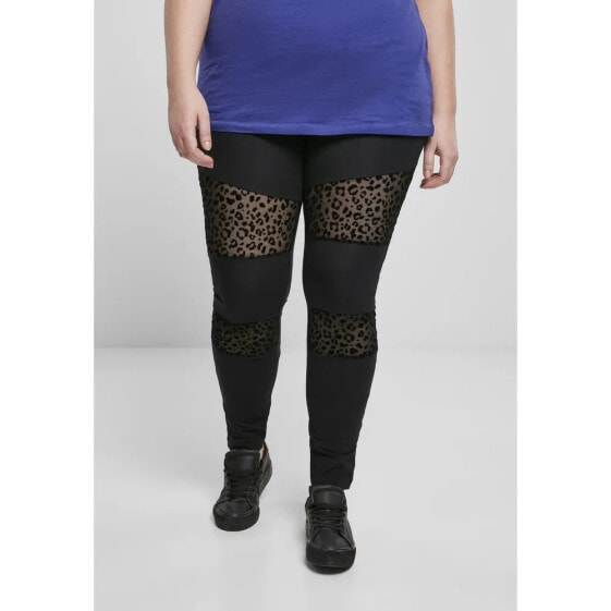 URBAN CLASSICS Flock Lace Inset Big Leggings