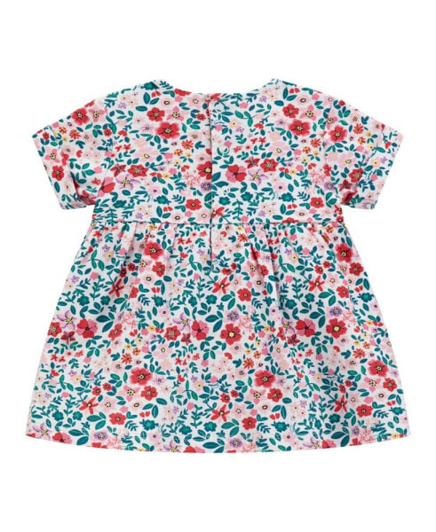 Baby Girl Short Sleeve Printed Dress