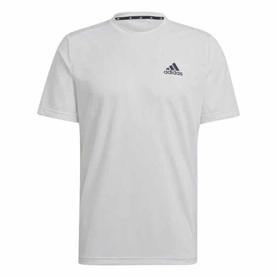Футболка с коротким рукавом мужская AEROREADY Adidas Designed To Move Белый